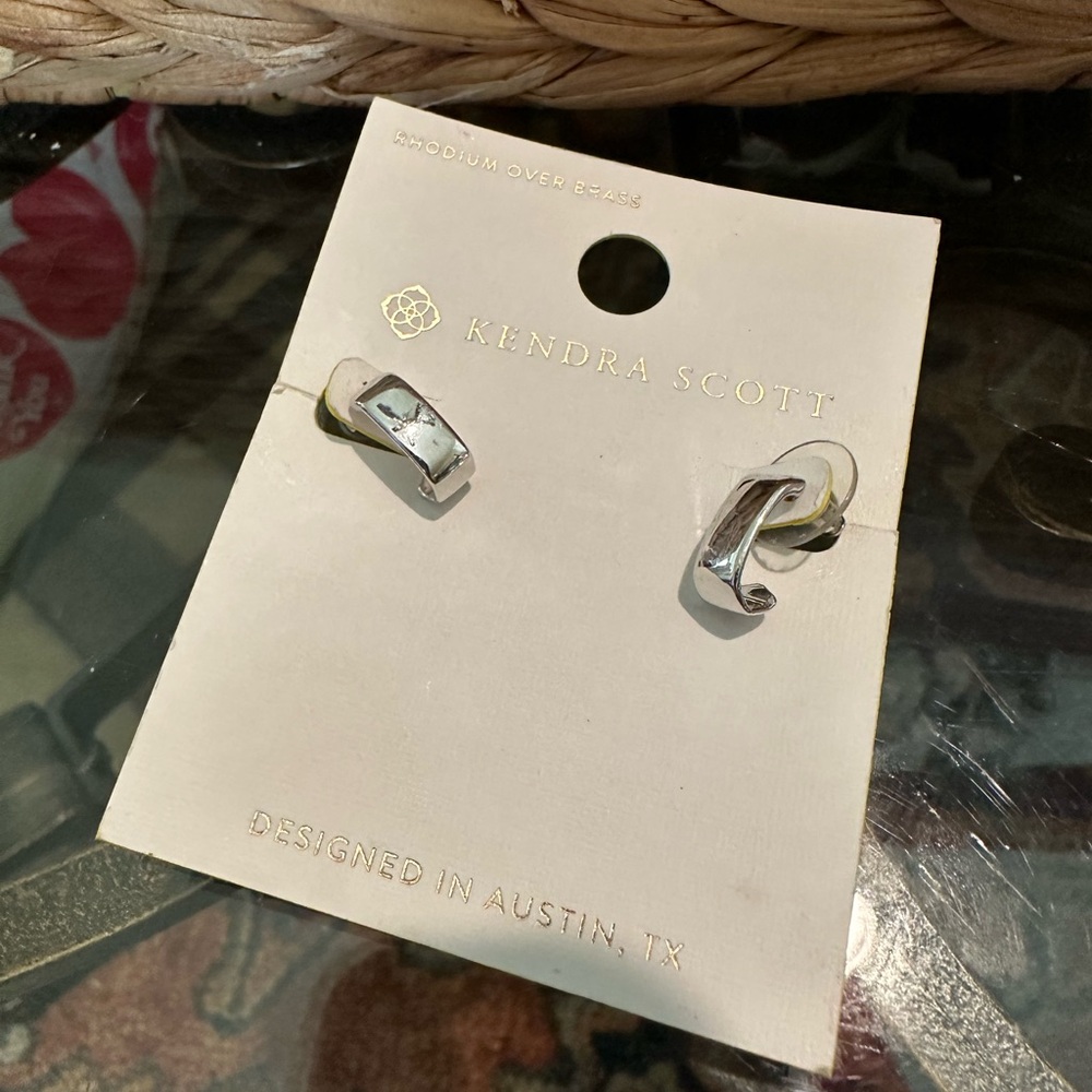 Kendra Scott silver hoops